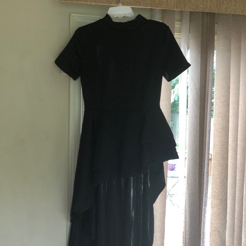 Asymmetrical dress - Black